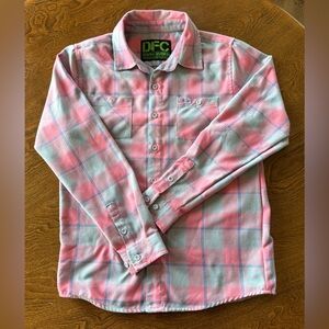 Dixxon Guns N Roses Collab “The Jungle” Flannel, kids size large.